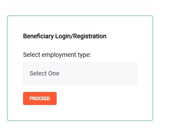 Beneficiary Login/Registration.