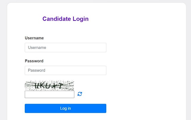 Candidate Login