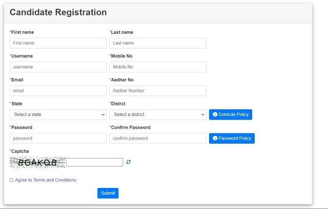 Registration Form