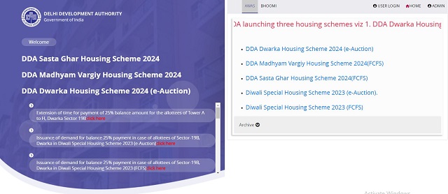 DDA Housing Portal