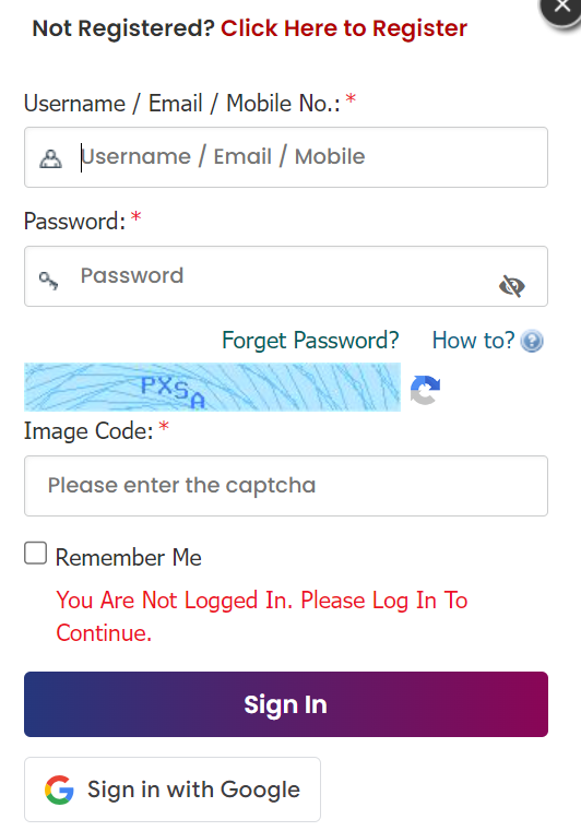 Login Form