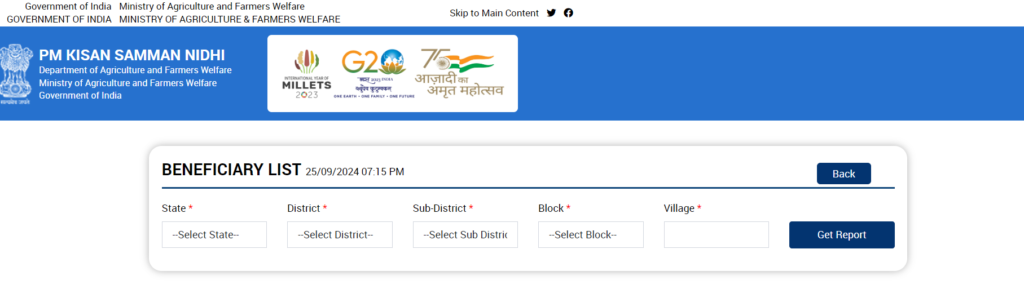 Check Beneficiary List