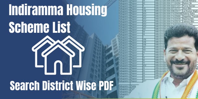 Indiramma Housing Scheme List