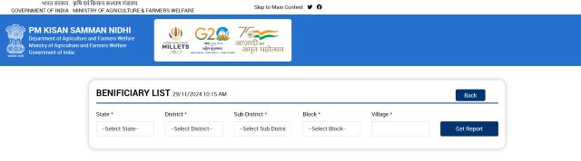 PM Kisan 20th Installment Beneficiary List