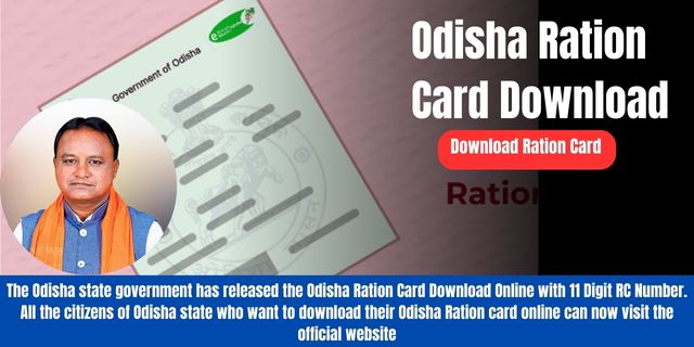 Odisha Ration Card Download Online