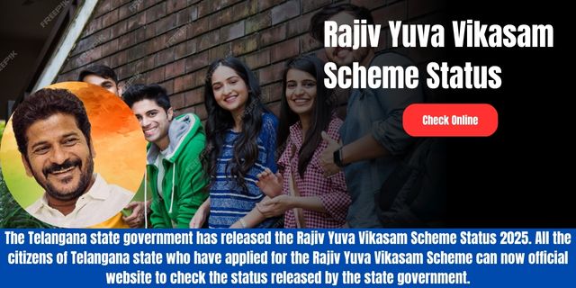 Rajiv Yuva Vikasam Scheme Status
