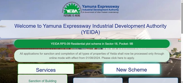 YEIDA Website